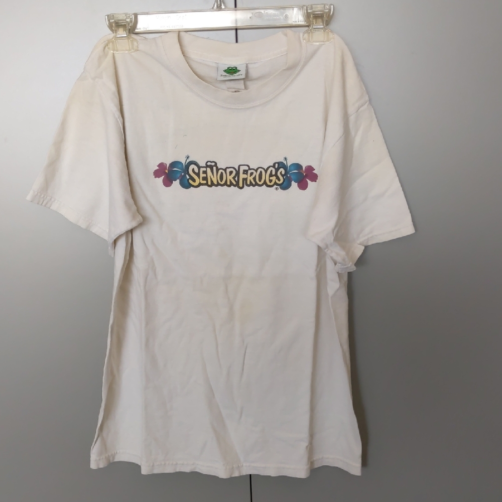 Vintage 2000 Señor Frog's Short Sleeve Unisex Med Adult Tee Shirt